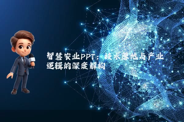 智慧农业PPT:技术落地与产业逻辑的深度解构