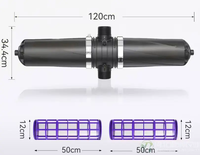 3寸T型双网式过滤器